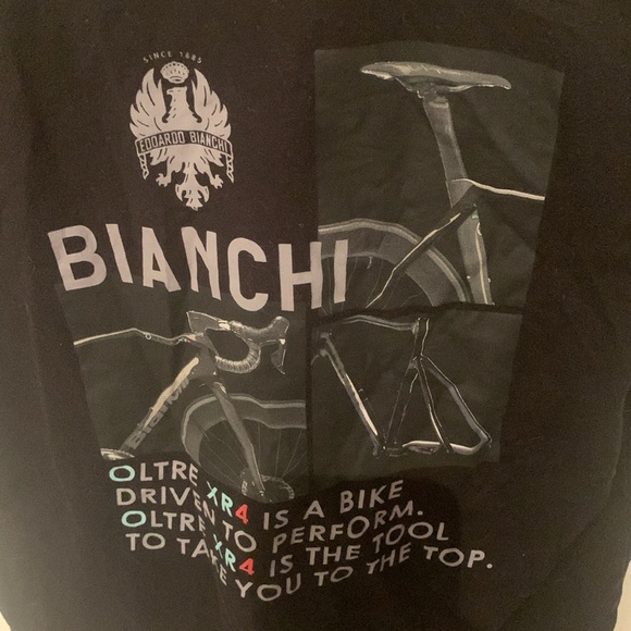 Edoardo Bianci Bicycles Special Edition Uniqlo Black 100% Cotton Tshirt SZ XS - Picture 4 of 6